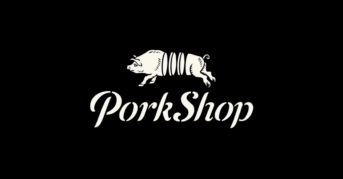 Porkshop — artisanal packaging logo by BMD Design