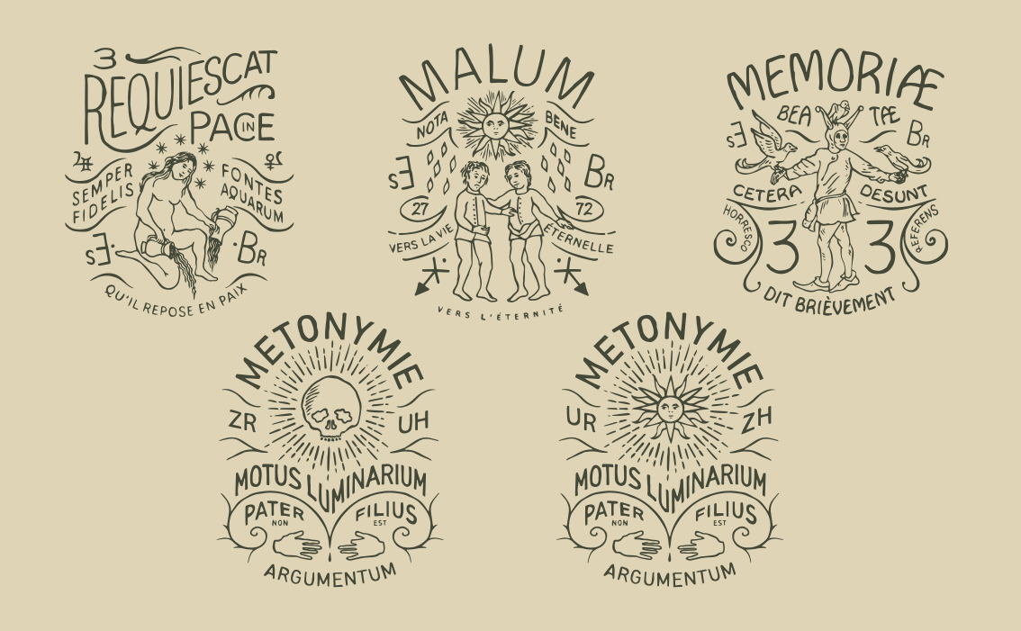 Bespoke logotype and artisanal brand identity — Musée d'Orsay Paris collection by BMD Design Bruno Michaud