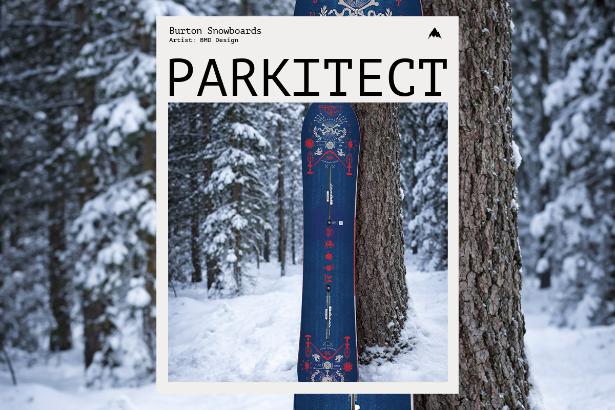 Burton Snowboard artist series — artwork by BMD Design Bruno Michaud, Bordeaux.