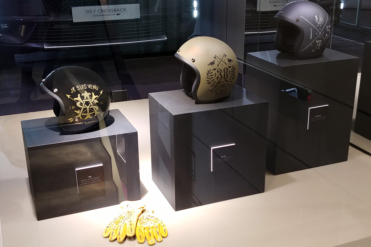 DS World Paris exhibition 06 — bespoke typography and branding by BMD Design for DS World, Paris.