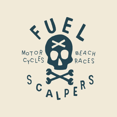 Authentic vintage visual identity and hand-crafted motorcycle branding for Fuel Portugal