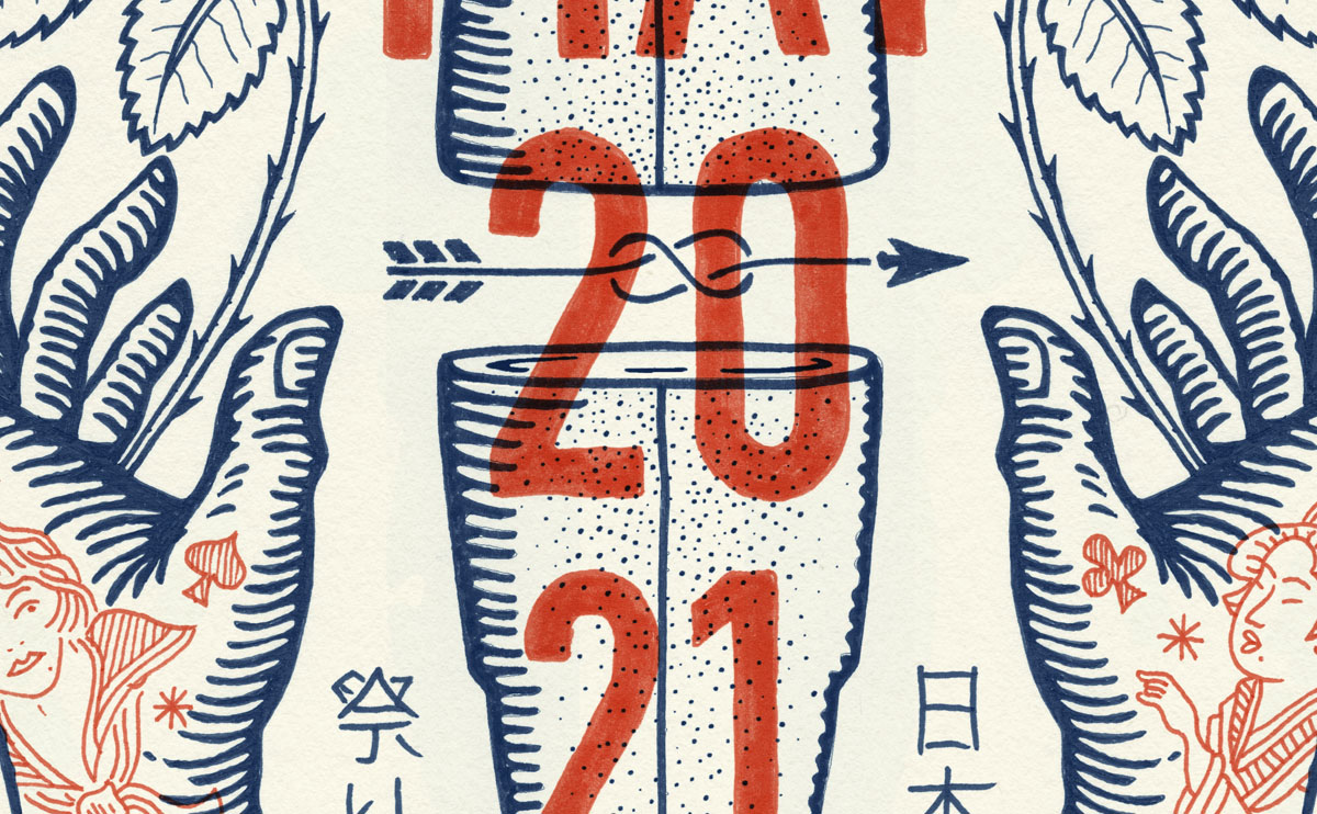 Greenroom Festival 2017 poster V2 — ocean culture illustration by BMD Design.