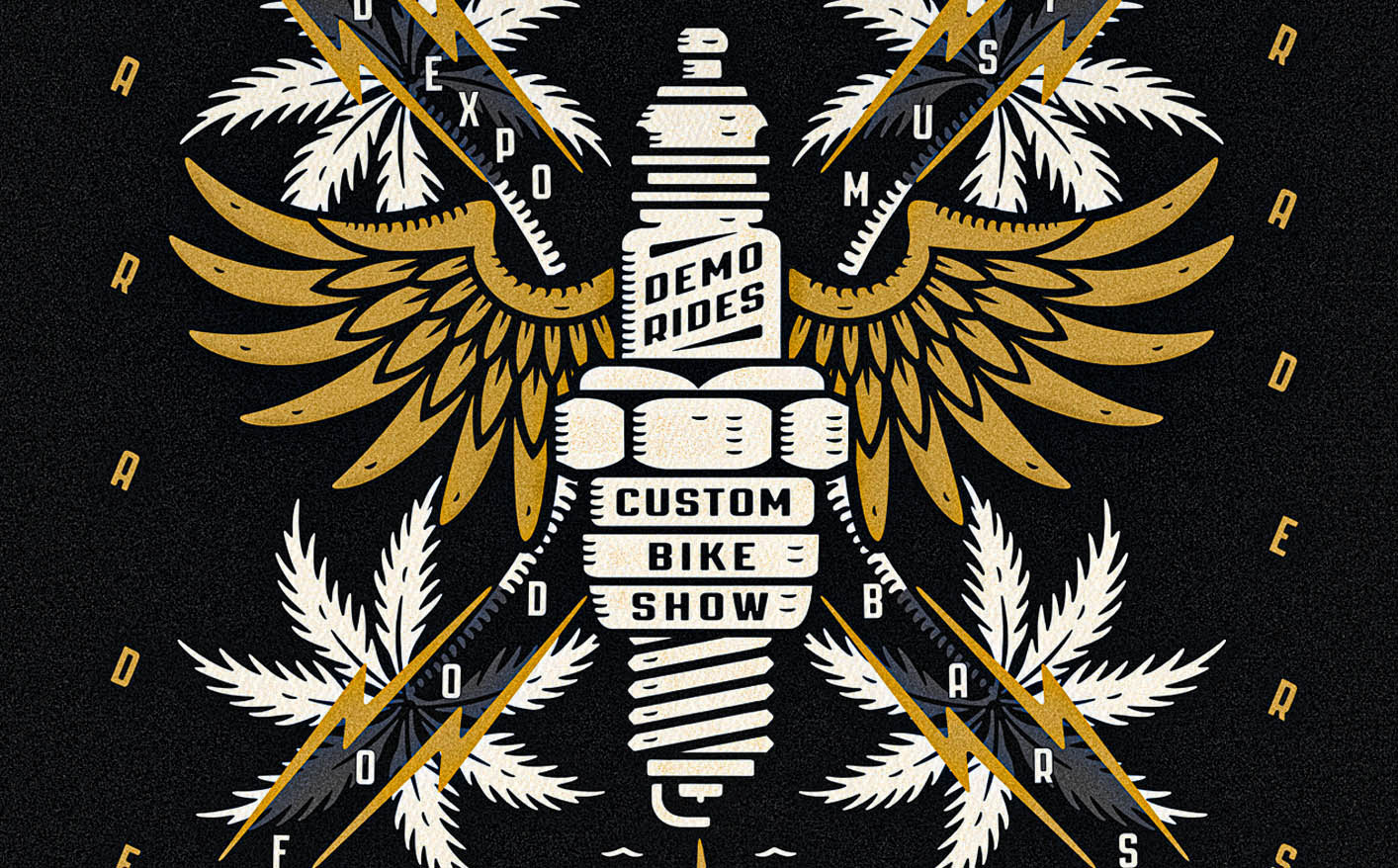 Expert hand-drawn illustration for Harley-Davidson's prestigious Saint-Tropez event by BMD Design.