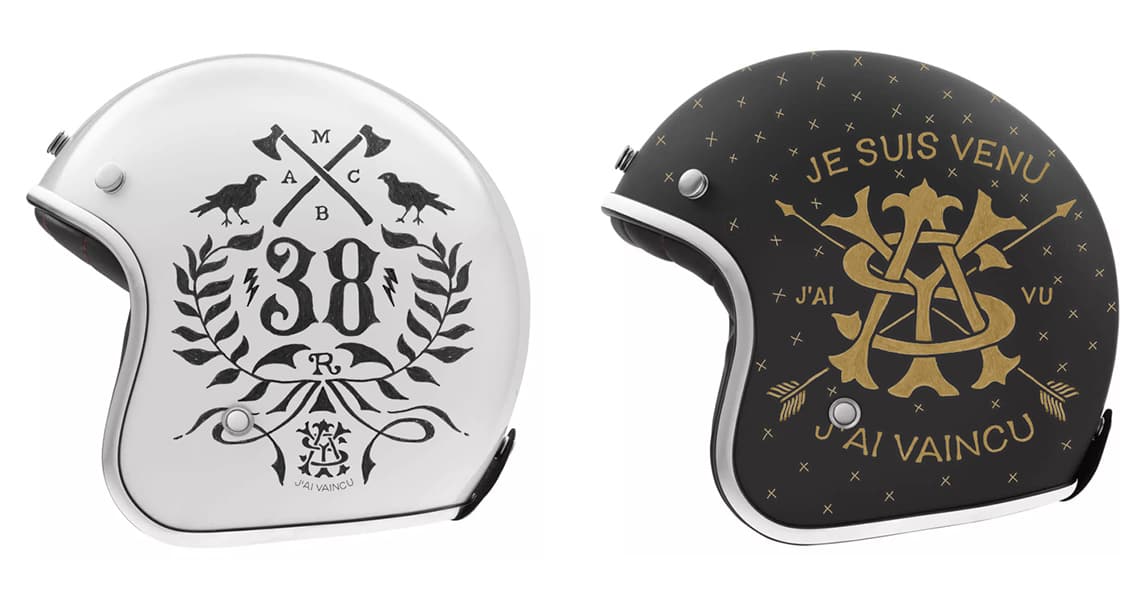 One-of-a-kind artist collection of custom painted headwear by BMD Design Bordeaux.