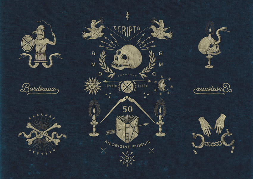 Bmd Design Hand Lettering Textured 3 — Hand-drawn illustration — BMD Design