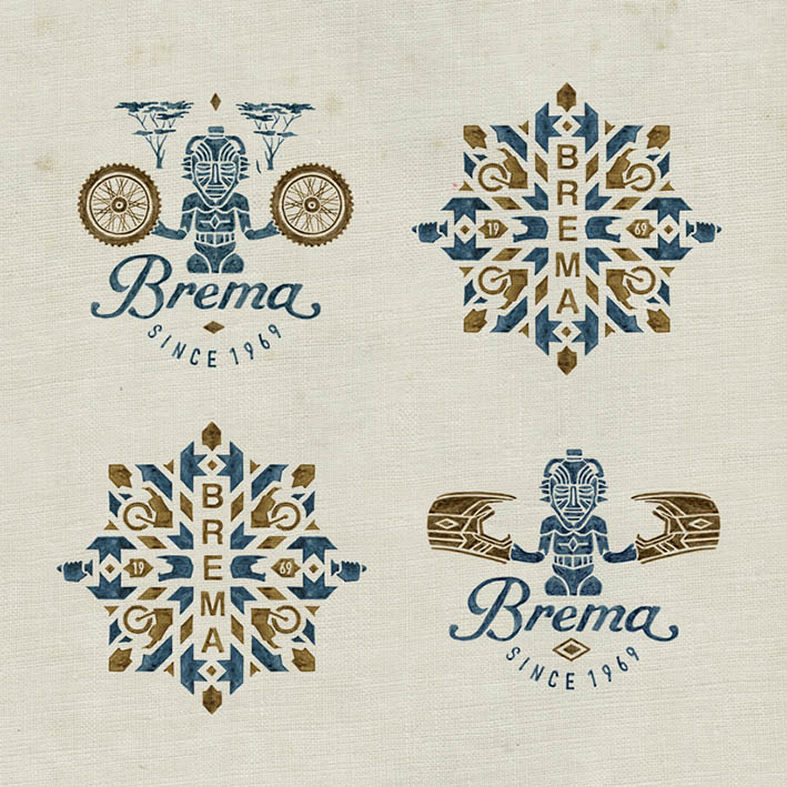 Bmd Design Handcrafted Watercolor — Heritage logo design — BMD Design