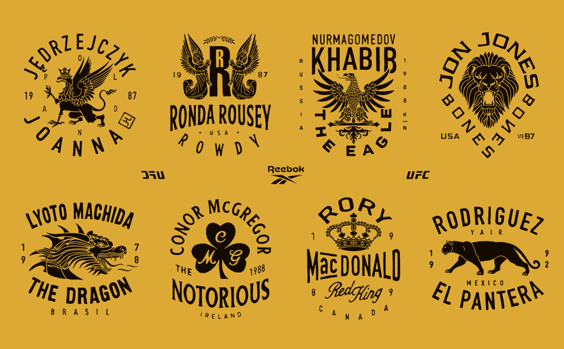 Portfolio Reebock — Crafted logo design — BMD Design