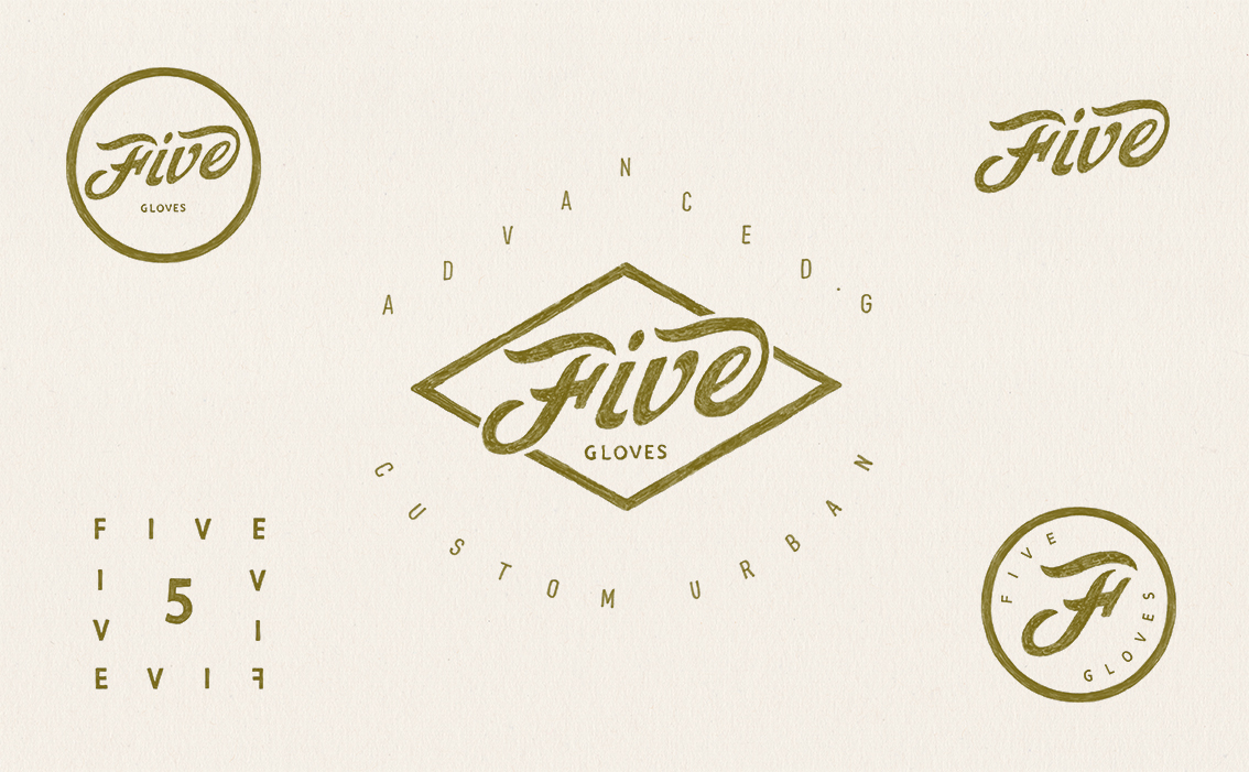 BMD Design, graphiste bordeaux, création logo pour Five Gloves, Design thinking