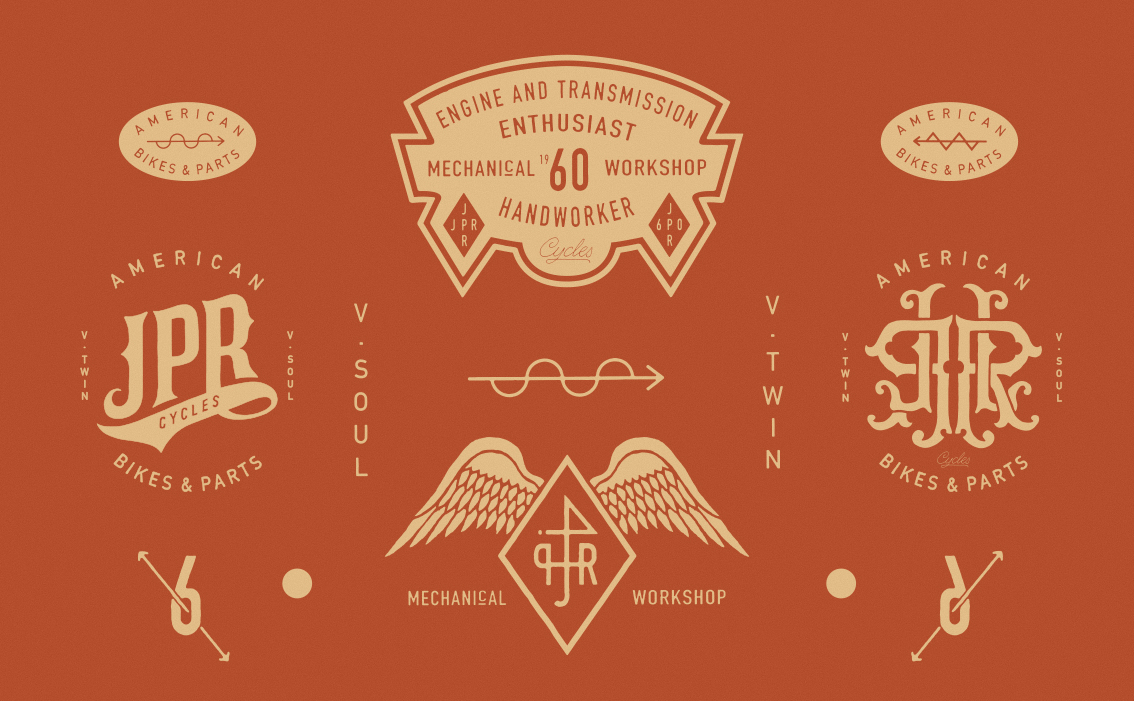 BMD Design, graphiste bordeaux, création logo pour JPR Motorcycles, designer UX